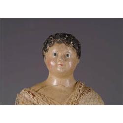 11” BOY PAPIER-MÂCHÉ MILLINER'S MODEL