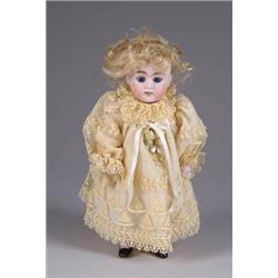 8-1/2” ALL-BISQUE GIRL DOLL