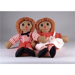 20" BLACK RAGGEDY ANN & ANDY