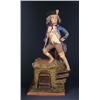 Image 1 : FRENCH BISQUE HEAD AUTOMATON OF FRENCH SOLDIER WITH TRUMPET IN HAND