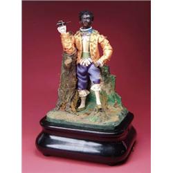 REMARKABLE AUTOMATON OF BLACK MAN SMOKING