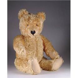 26” YELLOW MOHAIR STEIFF BEAR