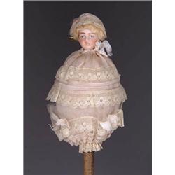 LANTERNIER MUSICAL MAROTTE WITH BISQUE HEAD