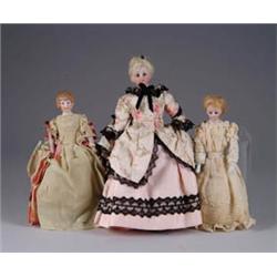 LOT OF THREE DOLLHOUSE DOLLS