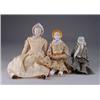 Image 1 : LOT OF THREE 7-1/2” – 12-1/2” BONNETTED DOLLS