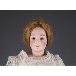 15” LIMOGES GLASS-EYED LADY
