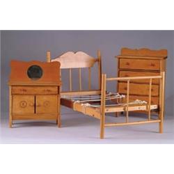 THREE-PIECE DOLL BEDROOM SET