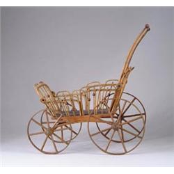 WICKER DOLL BUGGY
