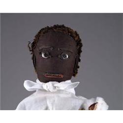 23” FOLK ART BLACK RAG DOLL
