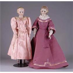 PAIR OF 18” LITTLE WOMEN, BY MARTHA THOMPSON