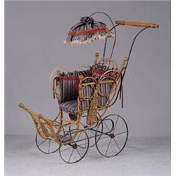 FANCY BENTWOOD STROLLER WITH CANOPY