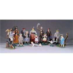 LOT OF 19TH CENTURY GERMAN CHARACTER FIGURES