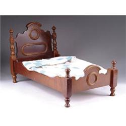 MAHOGANY 20th CENTURY DOLL’S BED