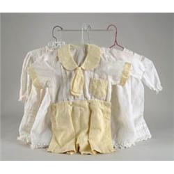 LOT OF FOUR LARGE DOLL OR TODDLER BABY OUTFITS