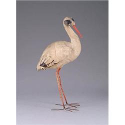 11” COTTON BATTING STORK CANDY CONTAINER