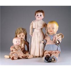 LARGE BOX OF OLD COMPOSITION DOLLS