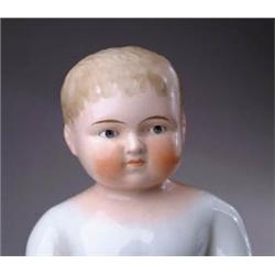 LARGE FROZEN CHARLOTTE BOY DOLL