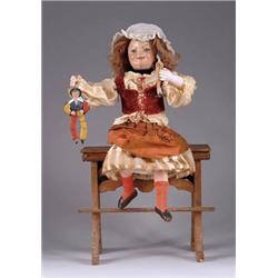 SCHOOL GIRL ATOP DESK AUTOMATON