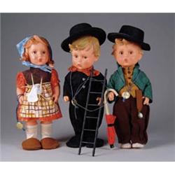 LOT OF THREE HUMMEL RUBBER DOLLS