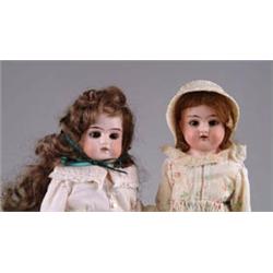 LOT OF 2 GERMAN BISQUE DOLLS