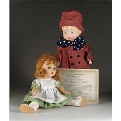 LOT OF TWO FLORA MCFLIMSEY AND SKIPPY DOLLS
