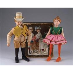 PAIR OF SCHOENHUT CIRCUS FIGURES