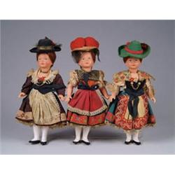 LOT OF THREE ETHNIC DOLLS