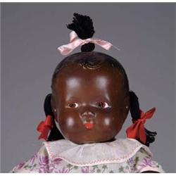 UNMARKED BLACK COMPOSITION DOLL