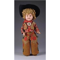 17” COMPOSITION SHIRLEY TEMPLE DOLL