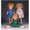 Image 1 : THREE COMPOSITION SHIRLEY TEMPLE DOLLS