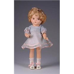 13” UNMARKED SHIRLEY TEMPLE LOOK ALIKE