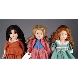 LOT OF THREE EFFANBEE HISTORICAL SERIES DOLLS