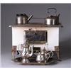 Image 1 : LOT OF DOLL’S STOVE, SINK, TEA SET & DISHES
