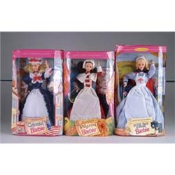 LOT OF 14 BARBIES, NEW IN BOXES