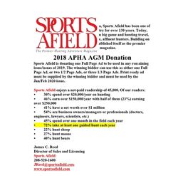 Sports Afield Full Page Ad