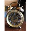 Image 1 : SMALL WEST GERMAN BRASS ALARM CLOCK