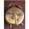 Image 2 : SMALL WEST GERMAN BRASS ALARM CLOCK