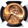 Image 2 : 1956 MINT ERROR LINCOLN CENT, NGC MS-66 RED