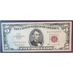 1963 $5 US Note