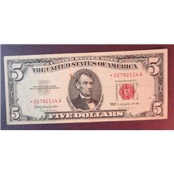 1963 $5 US Note