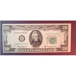 1950 D $20 Federal Reserve Note