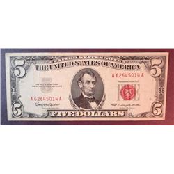 1963 $5 US Note