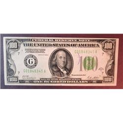 1928 A $100 Federal Reserve Note