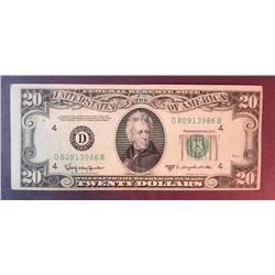 1950 D $20 Federal Reserve Note