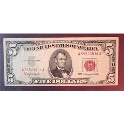 1963 $5 US Note