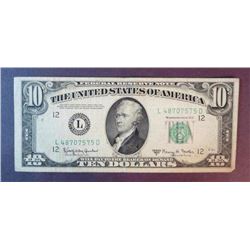 1950 E $10 Federal Reserve Note