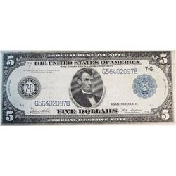 1914 $5 Federal Reserve Note