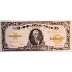 1922 $10 Gold Coin Note