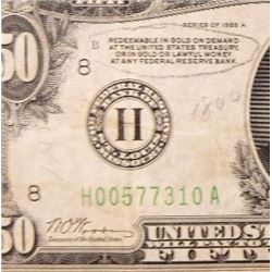 1928 A $50 Federal Reserve Note