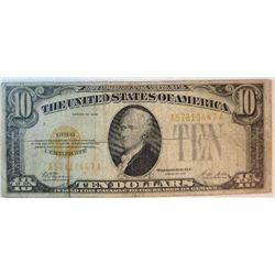 1928 $10 Gold Certificate